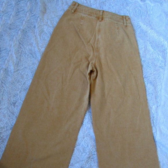 C$170 FRNCH Jeans High Rise Wide Leg Denim Women size 27,color:Mango - Picture 2 of 6